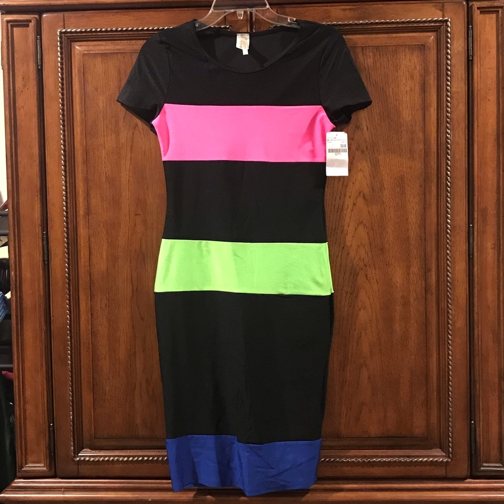 NWT - Body Muilti-colored Fitted Dress
